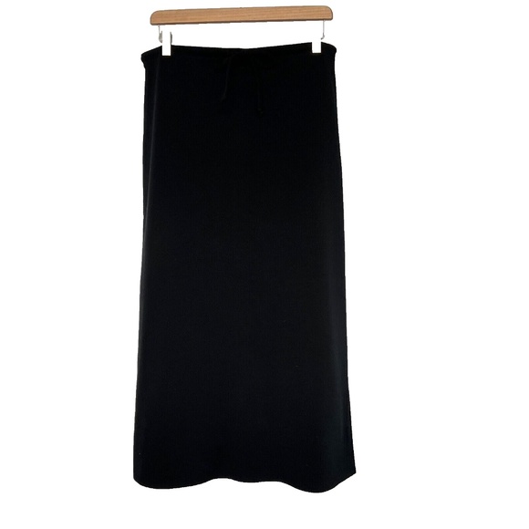 NY&CO Maxi Skirt Black Size L Pull On Elastic Waist Pencil Stretch New York & Co - Picture 4 of 5